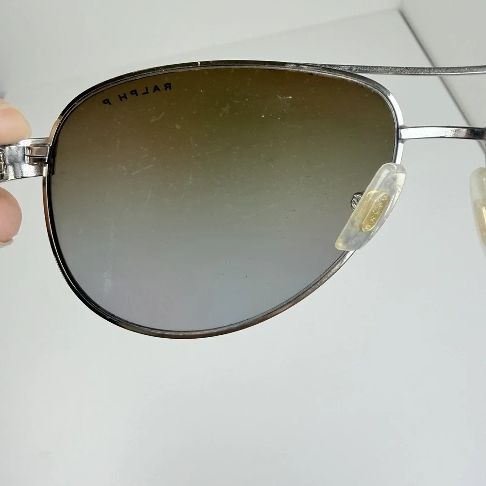 Ralph Lauren RA4004 101/T5 Polarized Aviator Sunglasses Gold Cream 59-13-130